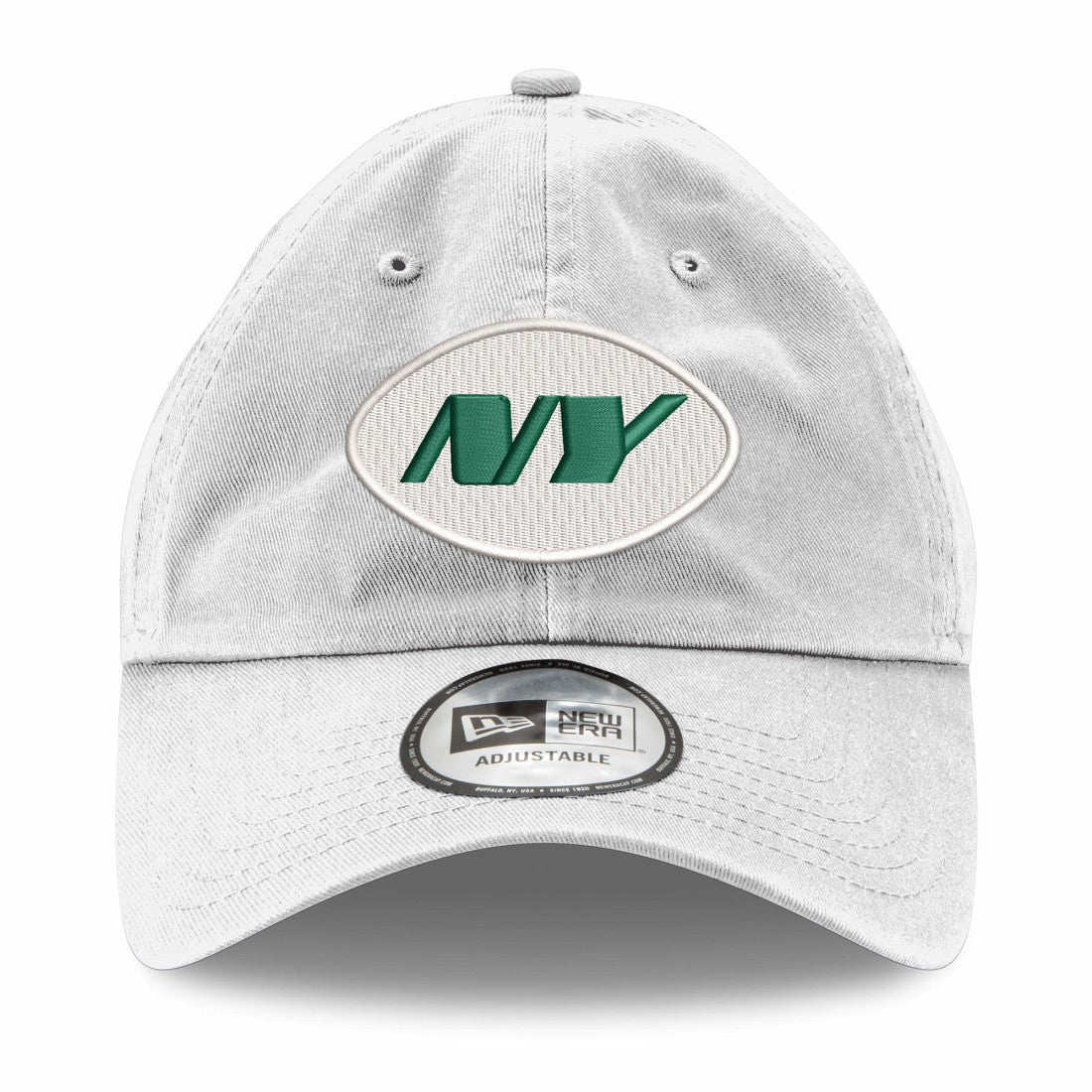 New York Jets New Era Casual Classic Adjustable Hat White - NFL