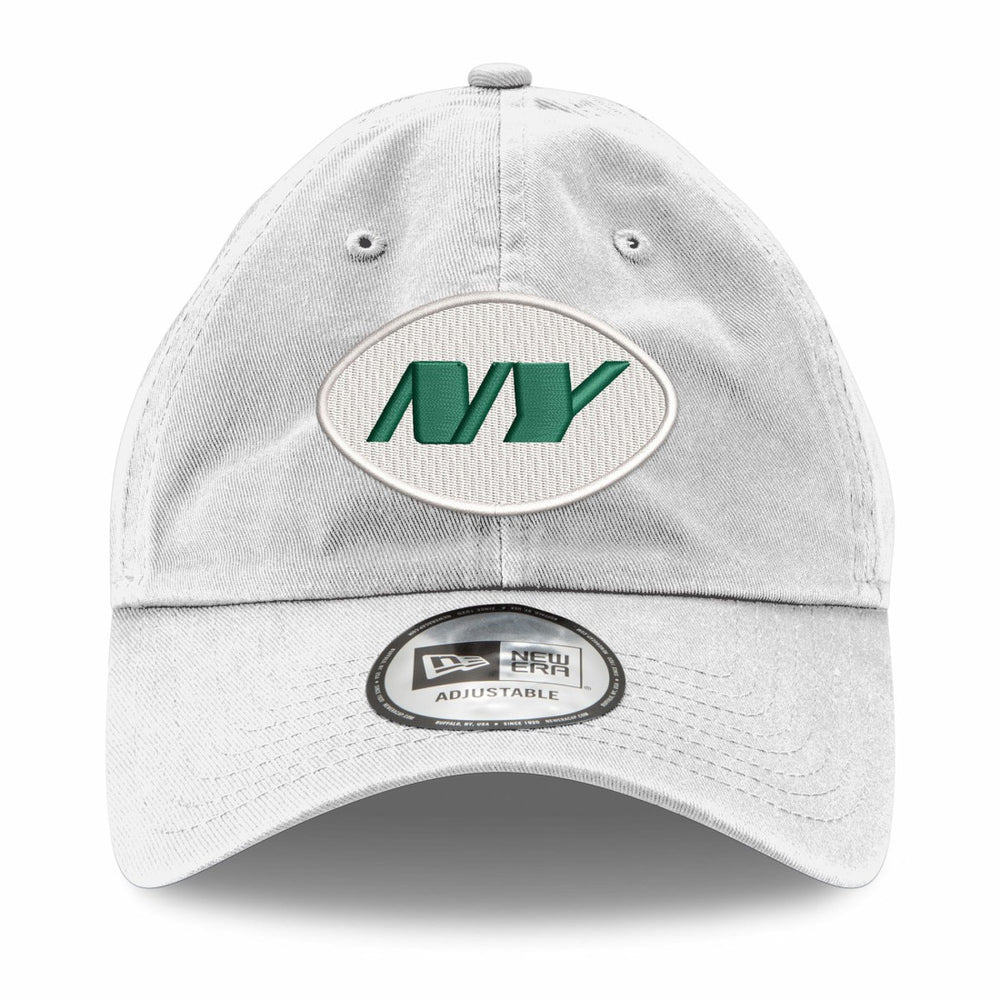 New York Jets New Era Casual Classic Adjustable Hat White - NFL