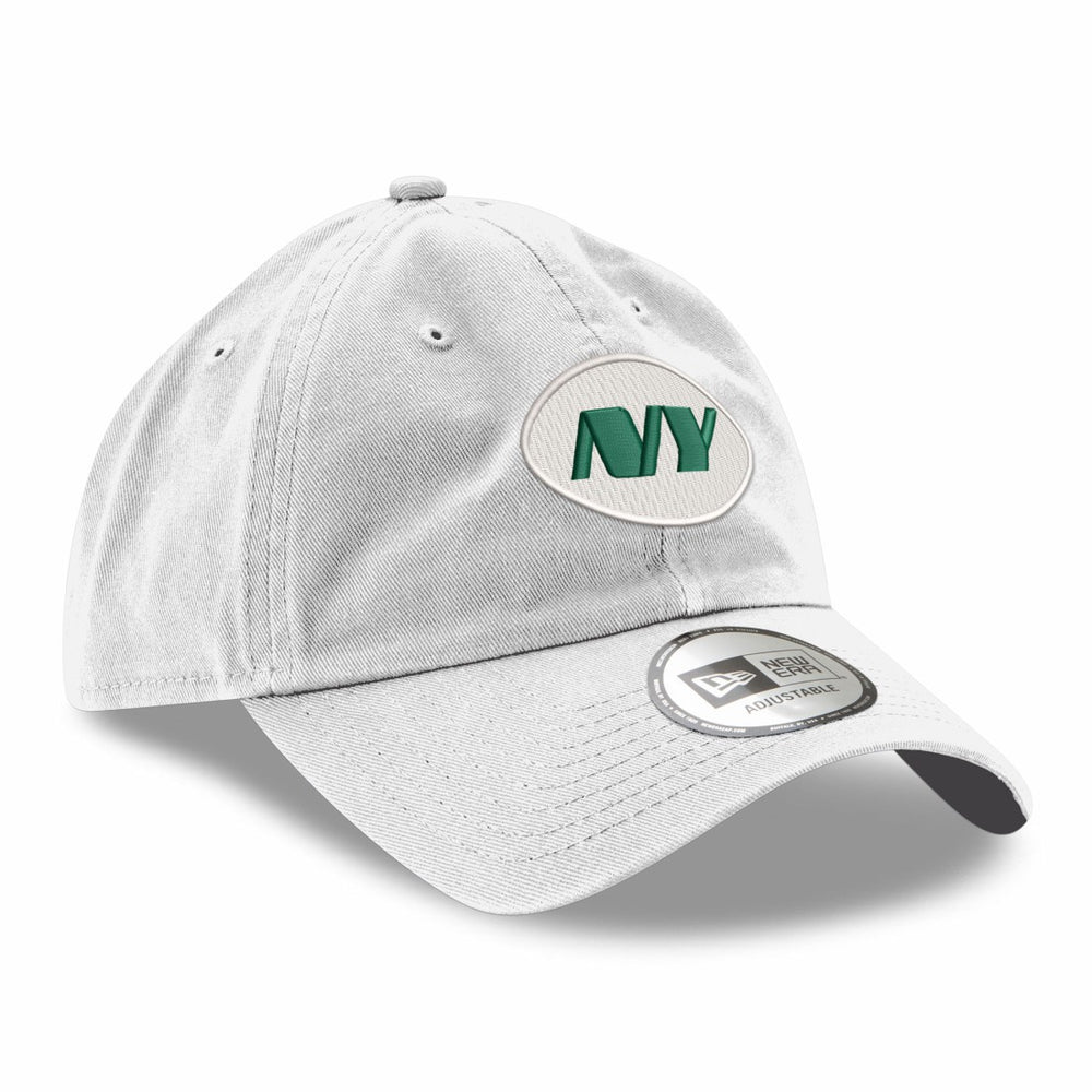 New York Jets New Era Casual Classic Adjustable Hat White - NFL