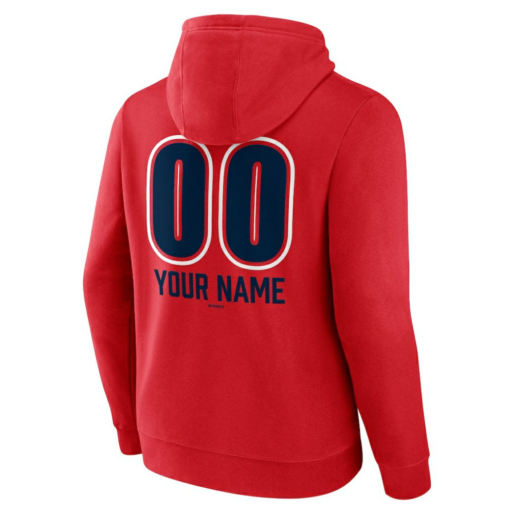 Atlanta Braves Personalized Name & Number Fastball Pullover Hoodie discount