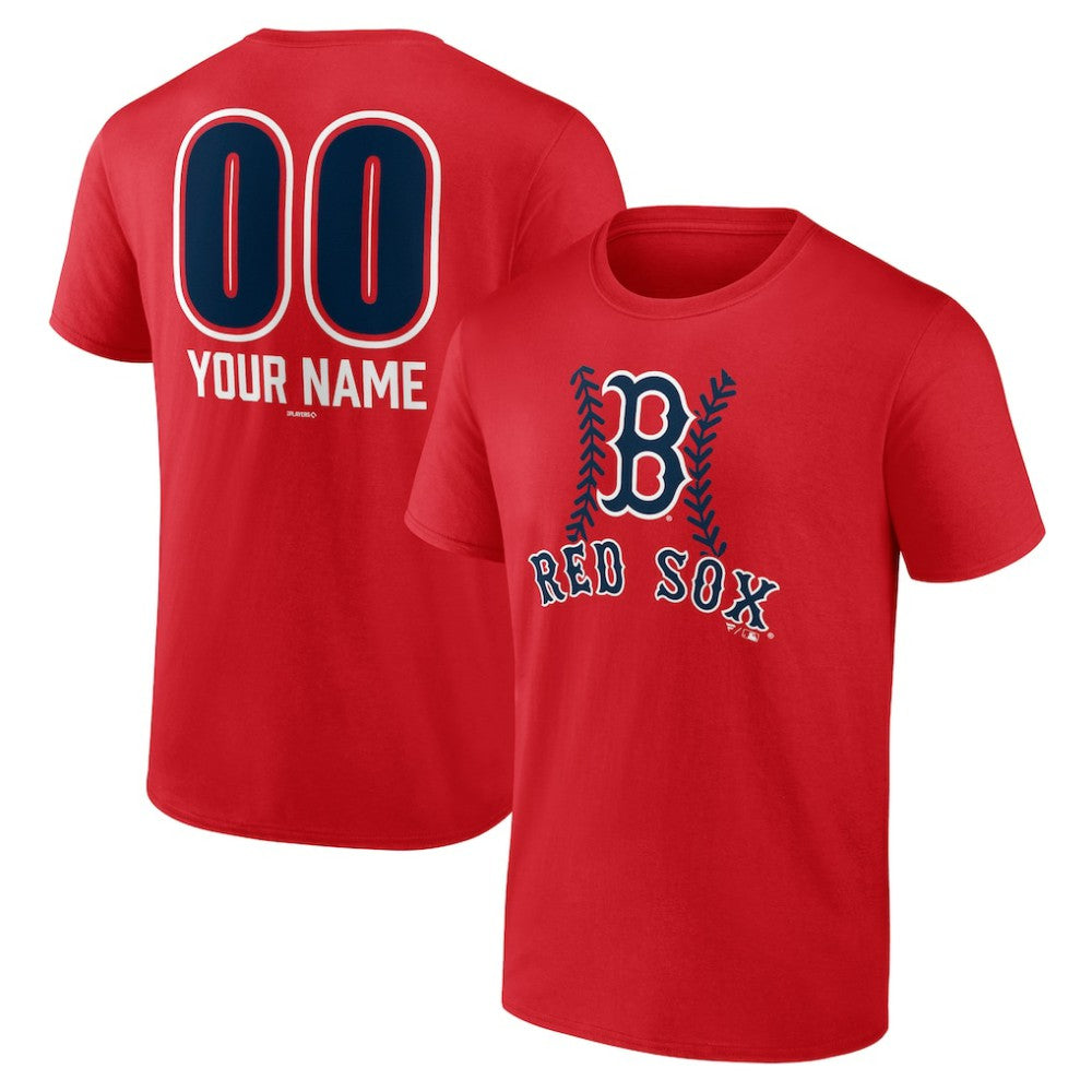 Boston Red Sox Personalized Name & Number Fastball T-Shirt Online