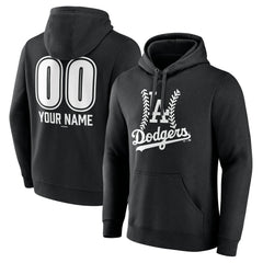 Los Angeles Dodgers Personalized Name & Number Fastball Pullover Hoodie Clearance