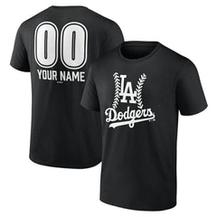 Los Angeles Dodgers Personalized Name & Number Fastball T-Shirt Online