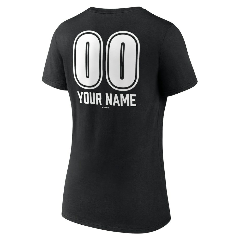 Los Angeles Dodgers Women's Personalized Name & Number Fastball V-Neck T-Shirt Online