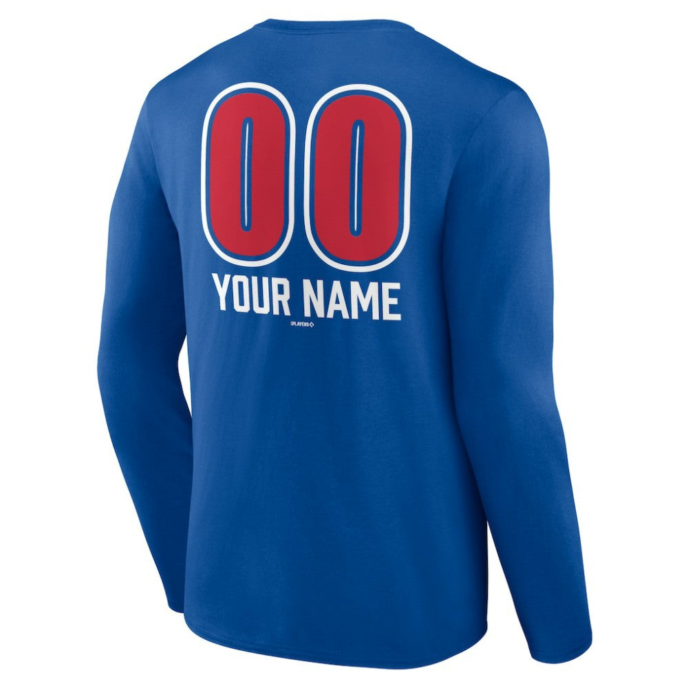 Philadelphia Phillies Personalized Name & Number Fastball Long Sleeve T-Shirt for sale