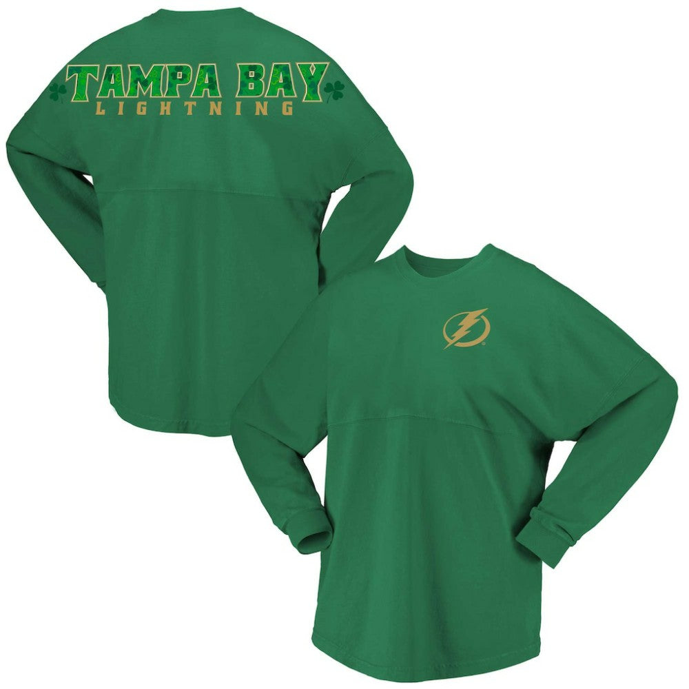 Tampa Bay Lightning - Fanatics Women's St. Patrick's Day Spirit Jersey T-Shirt Kelly Green