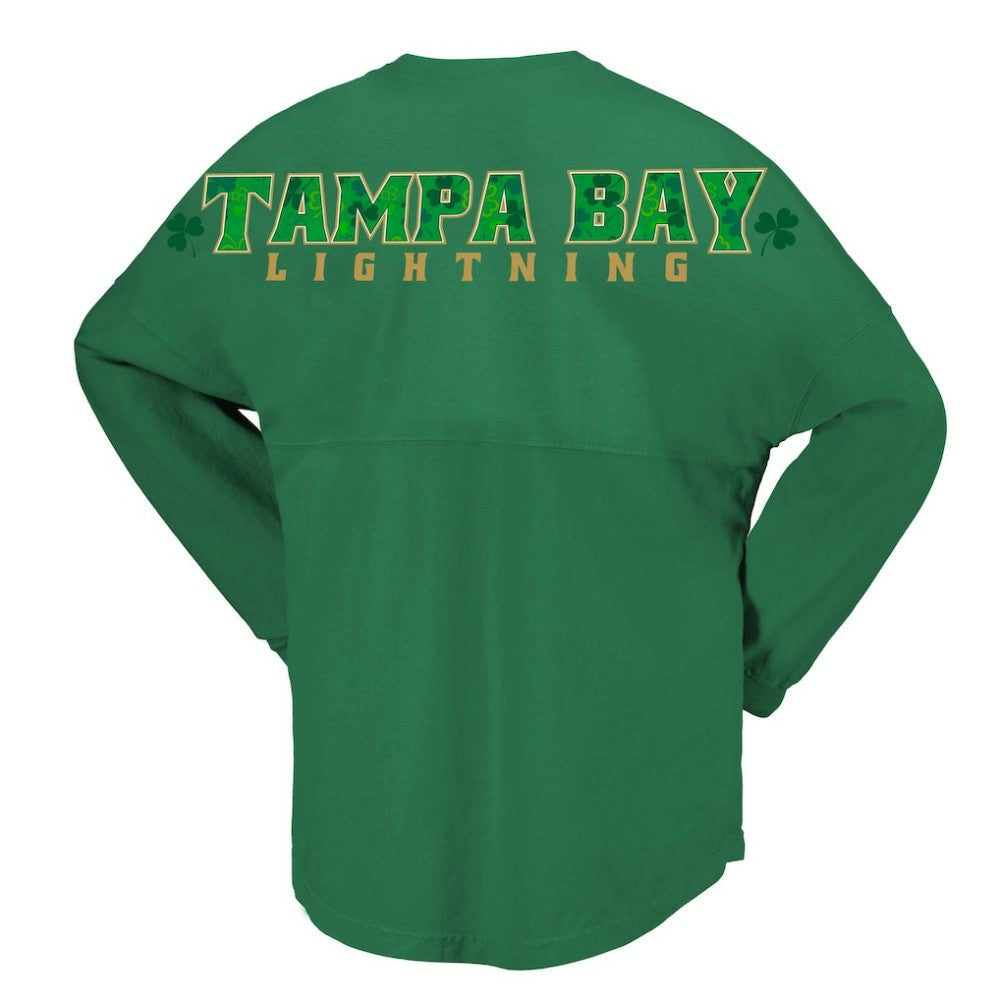 Tampa Bay Lightning - Fanatics Women's St. Patrick's Day Spirit Jersey T-Shirt Kelly Green