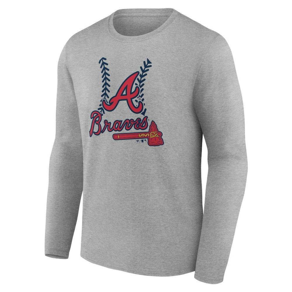 Atlanta Braves Personalized Name & Number Fastball Long Sleeve T-Shirt discount
