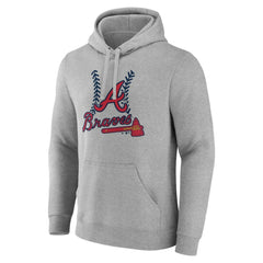 Atlanta Braves Personalized Name & Number Fastball Pullover Hoodie Lifestyle