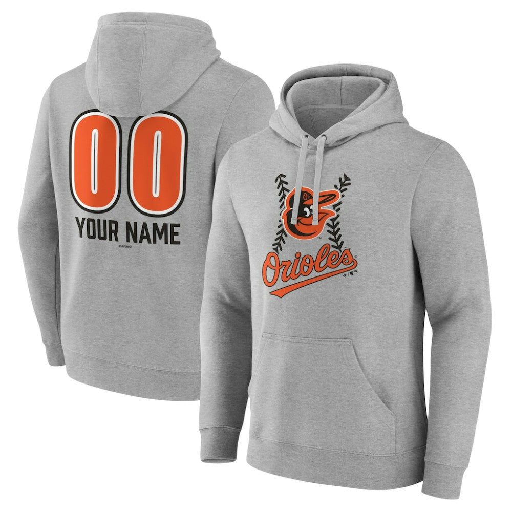 Baltimore Orioles Personalized Name & Number Fastball Pullover Hoodie Clearance