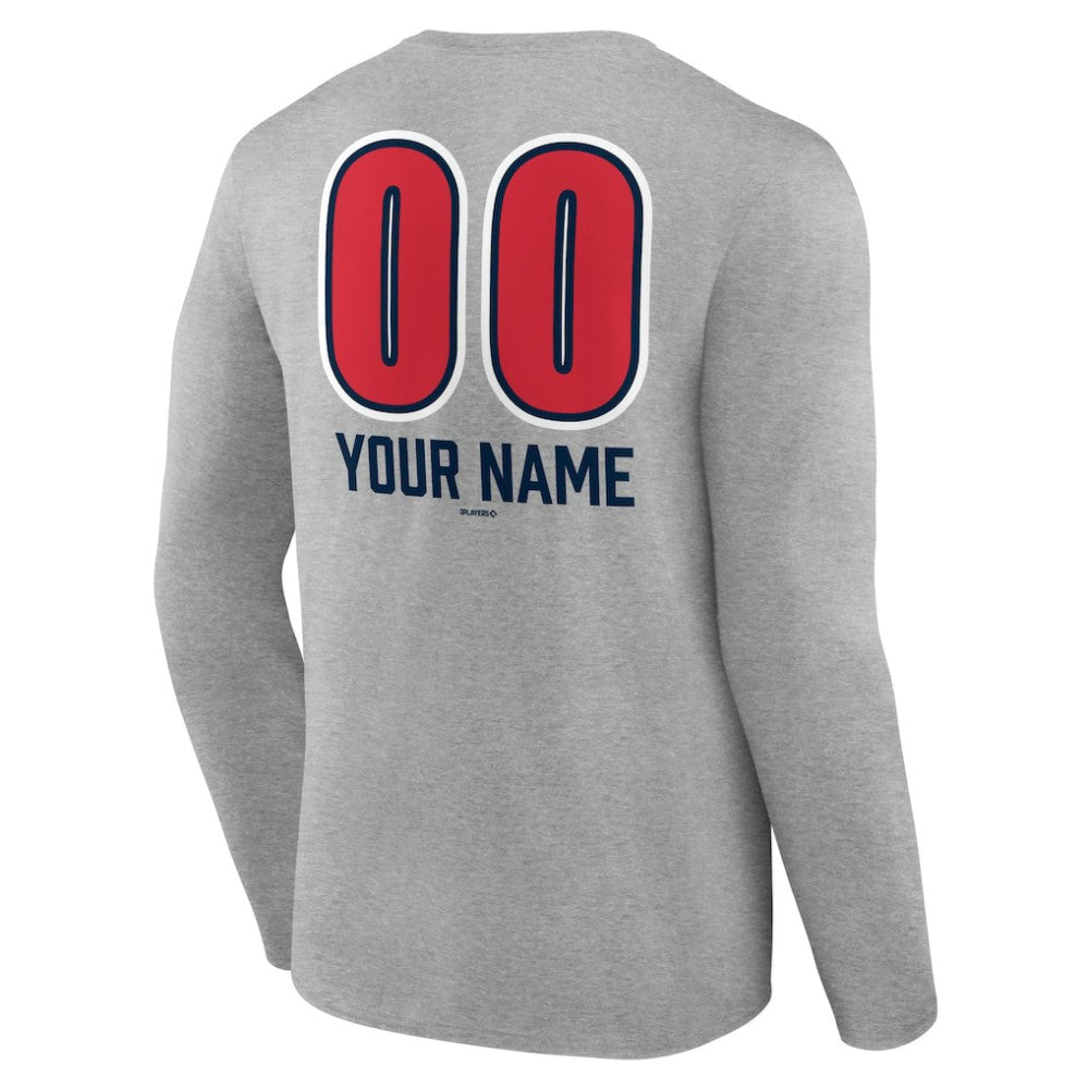 Boston Red Sox Personalized Name & Number Fastball Long Sleeve T-Shirt Online