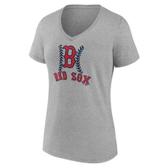 Boston Red Sox Women's Personalized Name & Number Fastball V-Neck T-Shirt for sale