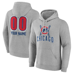 Chicago Cubs Personalized Name & Number Fastball Pullover Hoodie On Sale