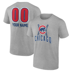 Chicago Cubs Personalized Name & Number Fastball T-Shirt Sale