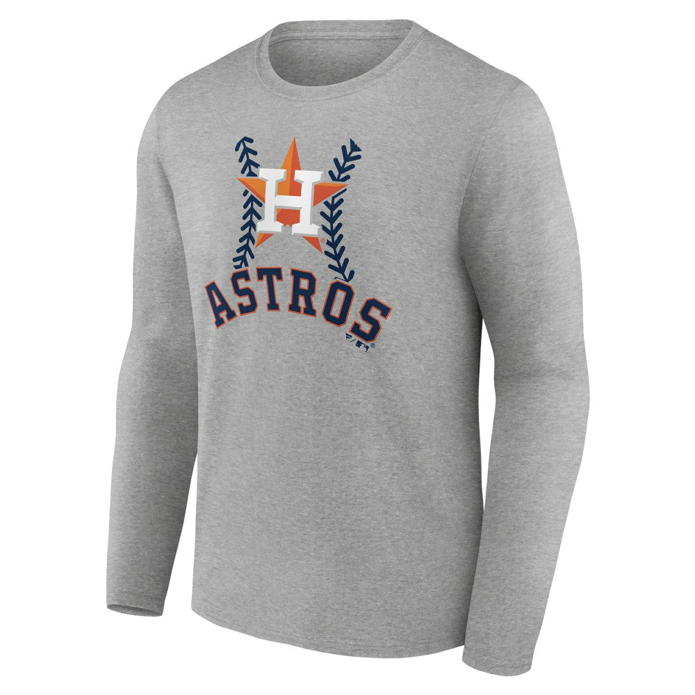 Houston Astros Personalized Name & Number Fastball Long Sleeve T-Shirt Lifestyle