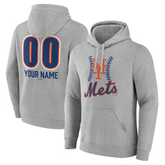 New York Mets Personalized Name & Number Fastball Pullover Hoodie for sale