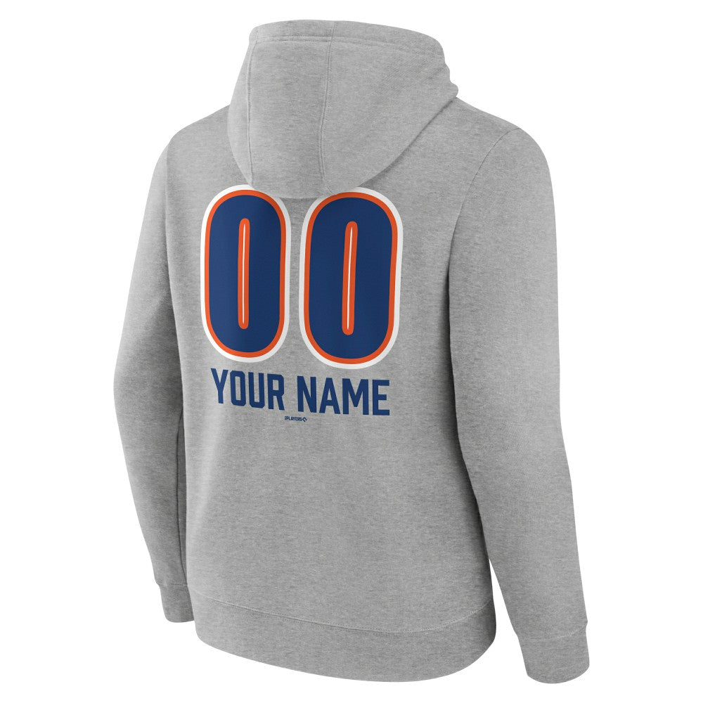 New York Mets Personalized Name & Number Fastball Pullover Hoodie for sale