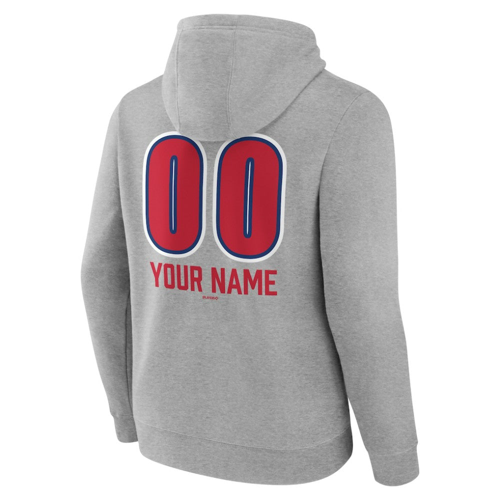 Philadelphia Phillies Personalized Name & Number Fastball Pullover Hoodie Near Me