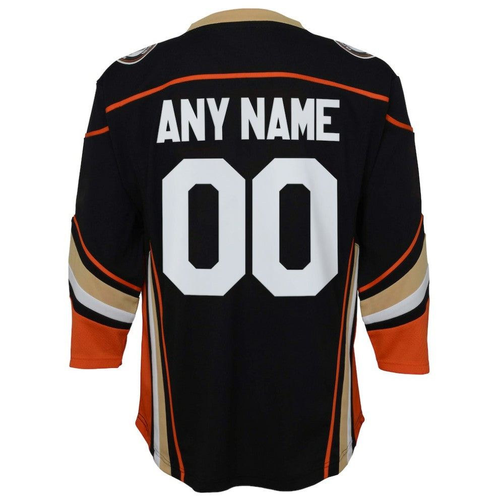 Anaheim Ducks - Youth Home Replica Custom Jersey Black