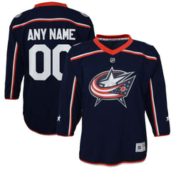 Columbus Blue Jackets - Youth Home Replica Custom Jersey Navy