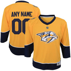 Nashville Predators - Youth Home Replica Custom Jersey Gold