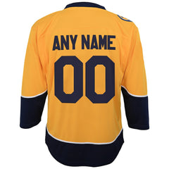 Nashville Predators - Youth Home Replica Custom Jersey Gold