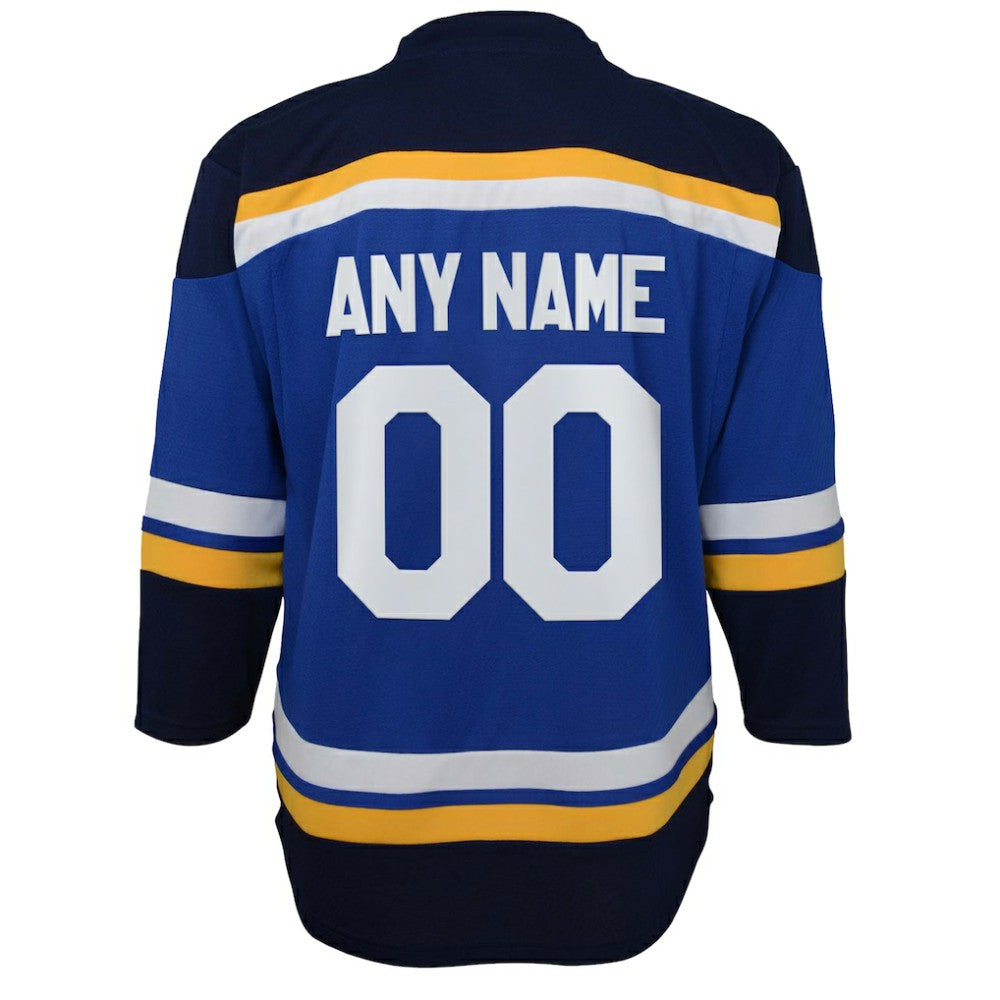 St. Louis Blues - Youth Home Replica Custom Jersey Blue