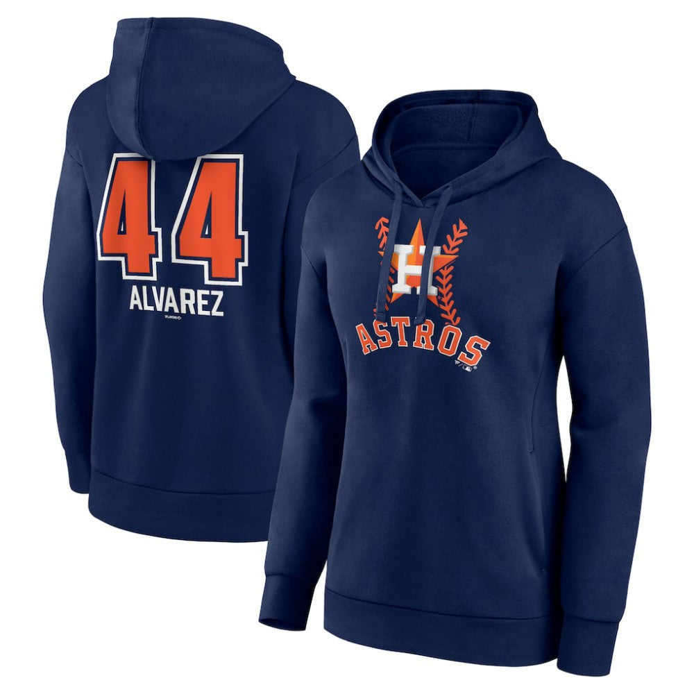 Yordan Alvarez Houston Astros Women's Fastball Player Name & Number Pullover Hoodie Online