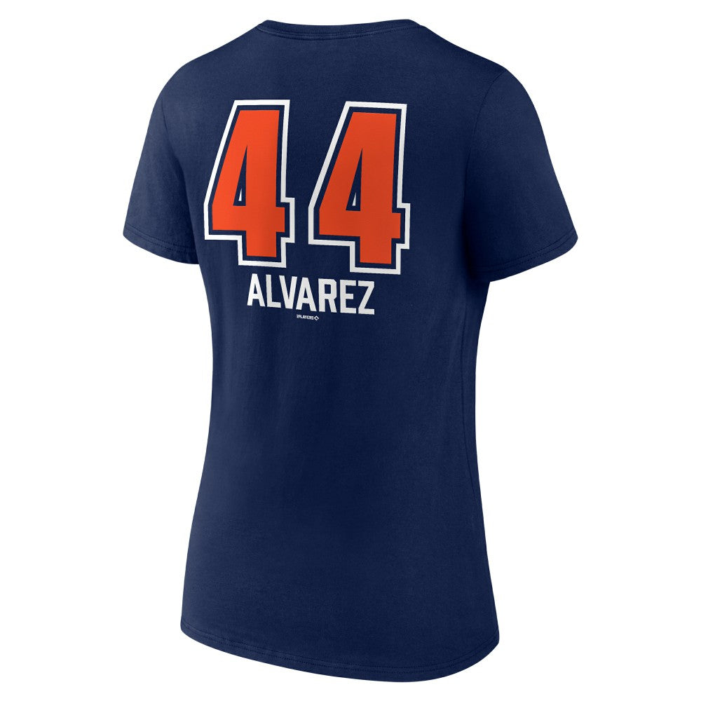 Yordan Alvarez Houston Astros Women's Fastball Player Name & Number V-Neck T-Shirt On Sale