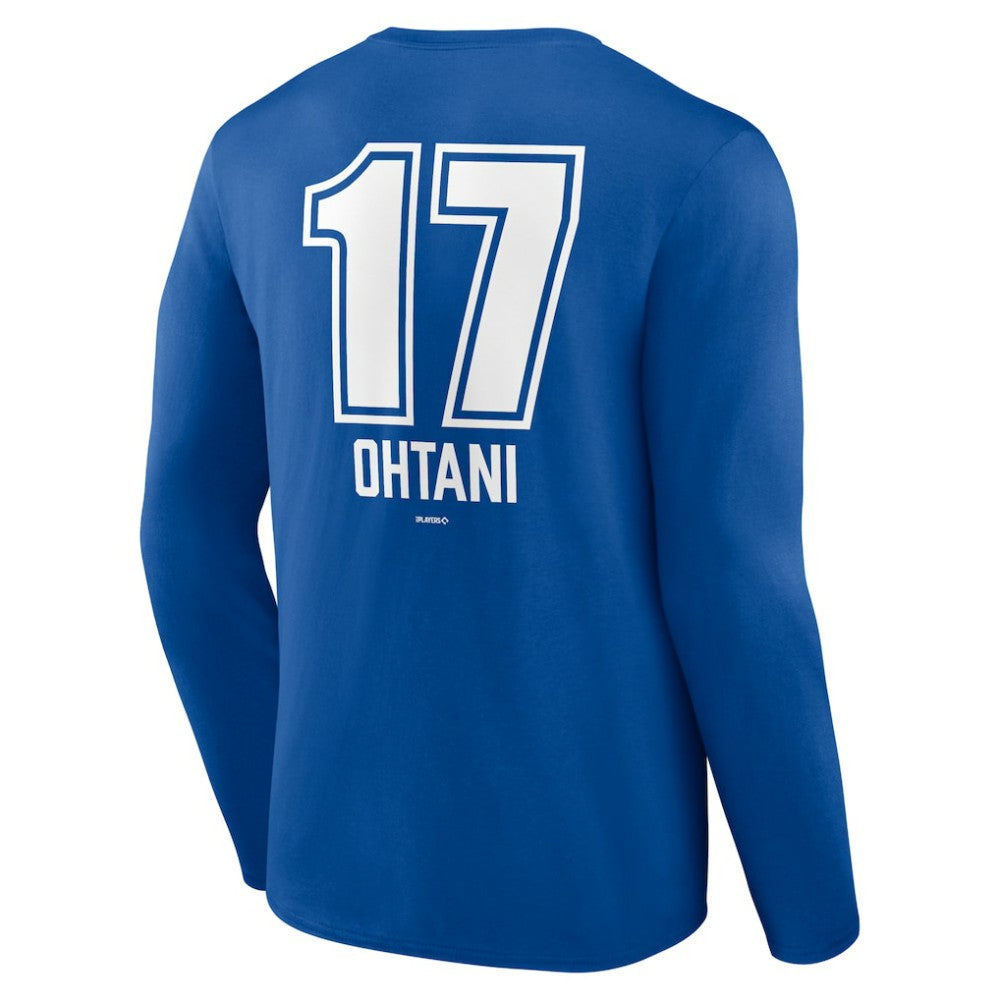 Shohei Ohtani Los Angeles Dodgers Fastball Player Name & Number Long Sleeve T-Shirt for sale