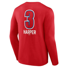 Bryce Harper Philadelphia Phillies Fastball Player Name & Number Long Sleeve T-Shirt Sale
