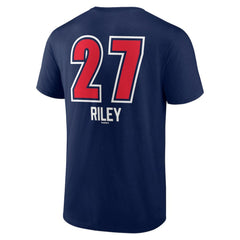 Austin Riley Atlanta Braves Fastball Player Name & Number T-Shirt Clearance