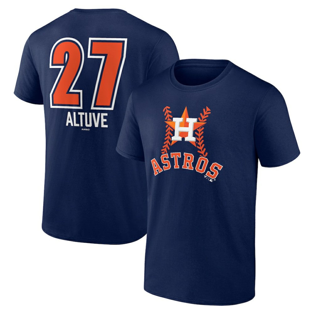 Jose Altuve Houston Astros Fastball Player Name & Number T-Shirt Near Me