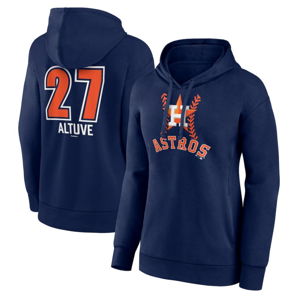 Jose Altuve Houston Astros Women's Fastball Player Name & Number Pullover Hoodie for sale