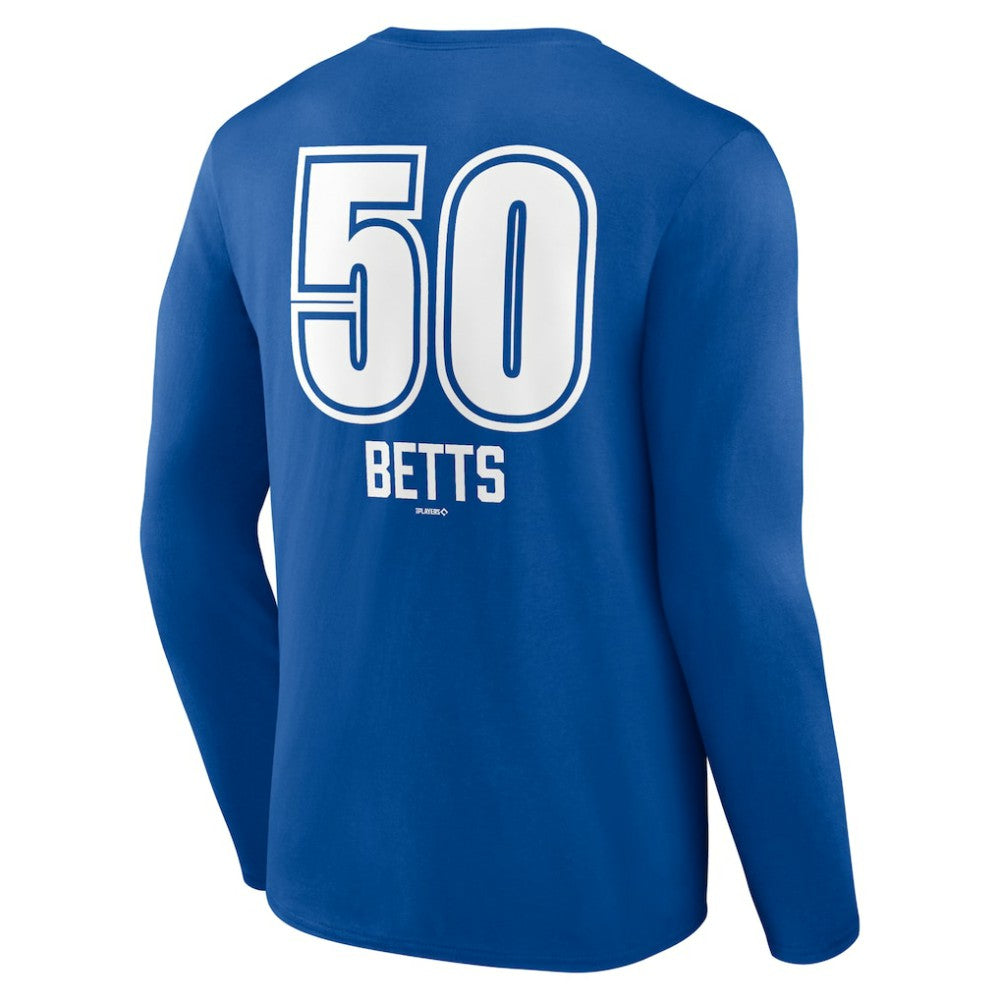 Mookie Betts Los Angeles Dodgers Fastball Player Name & Number Long Sleeve T-Shirt for sale