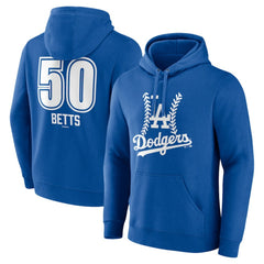 Mookie Betts Los Angeles Dodgers Fastball Player Name & Number Pullover Hoodie Lifestyle