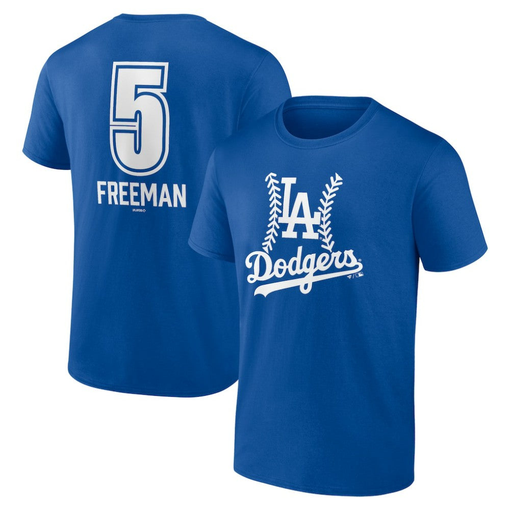 Freddie Freeman Los Angeles Dodgers Fastball Player Name & Number T-Shirt On Sale