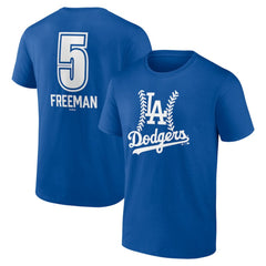Freddie Freeman Los Angeles Dodgers Fastball Player Name & Number T-Shirt On Sale