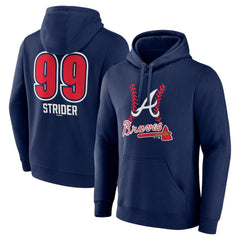 Spencer Strider Atlanta Braves Fastball Player Name & Number Pullover Hoodie Online