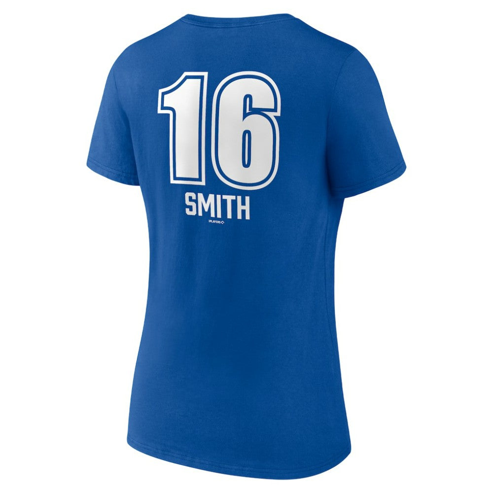 Will Smith Los Angeles Dodgers Women's Fastball Player Name & Number V-Neck T-Shirt Sale