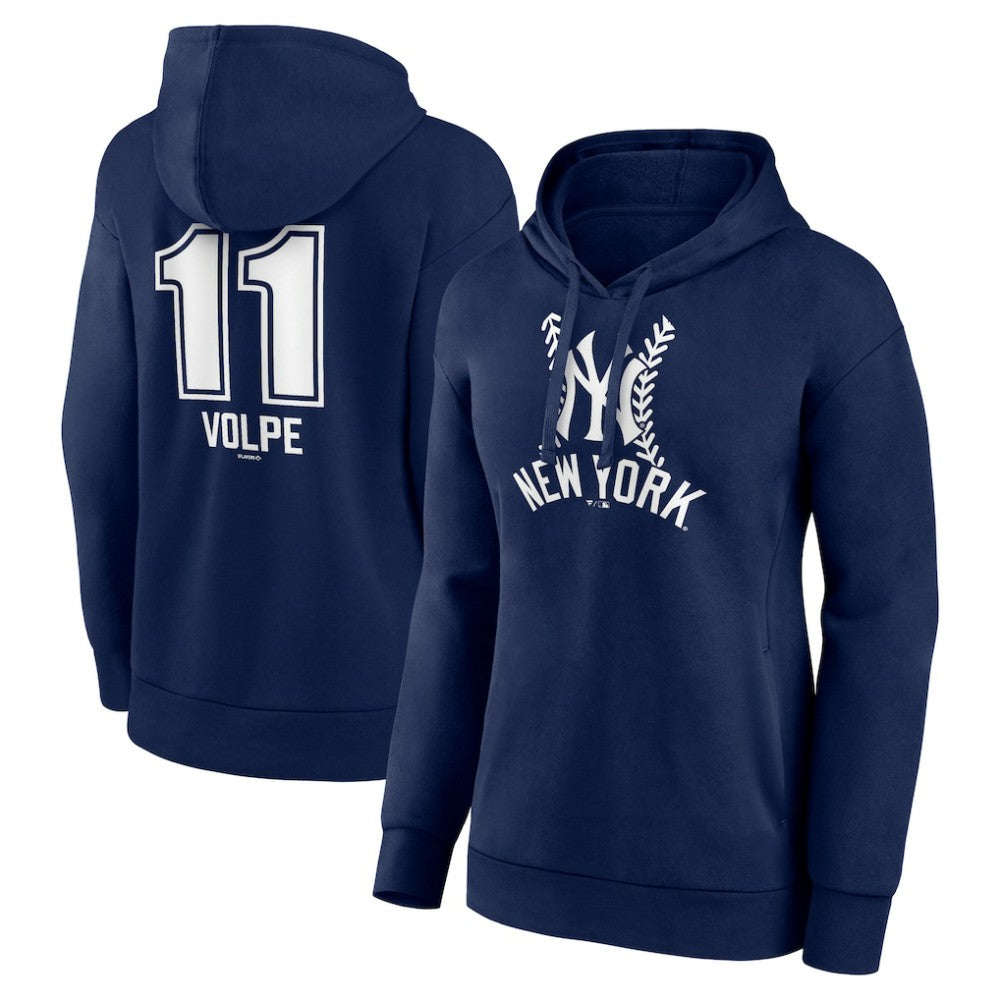 Anthony Volpe New York Yankees Women's Fastball Player Name & Number Pullover Hoodie Sale