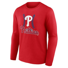 J.T. Realmuto Philadelphia Phillies Fastball Player Name & Number Long Sleeve T-Shirt Clearance