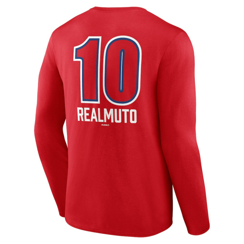 J.T. Realmuto Philadelphia Phillies Fastball Player Name & Number Long Sleeve T-Shirt Clearance