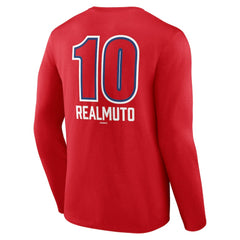 J.T. Realmuto Philadelphia Phillies Fastball Player Name & Number Long Sleeve T-Shirt Clearance