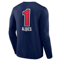 Ozzie Albies Atlanta Braves Fastball Player Name & Number Long Sleeve T-Shirt Near Me