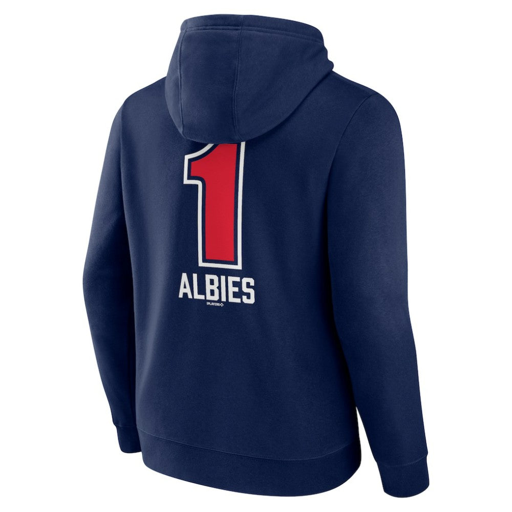 Ozzie Albies Atlanta Braves Fastball Player Name & Number Pullover Hoodie Lifestyle