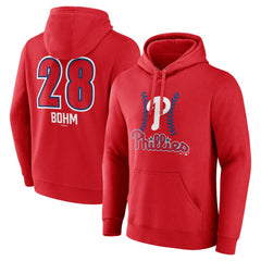 Alec Bohm Philadelphia Phillies Fastball Player Name & Number Pullover Hoodie On Sale