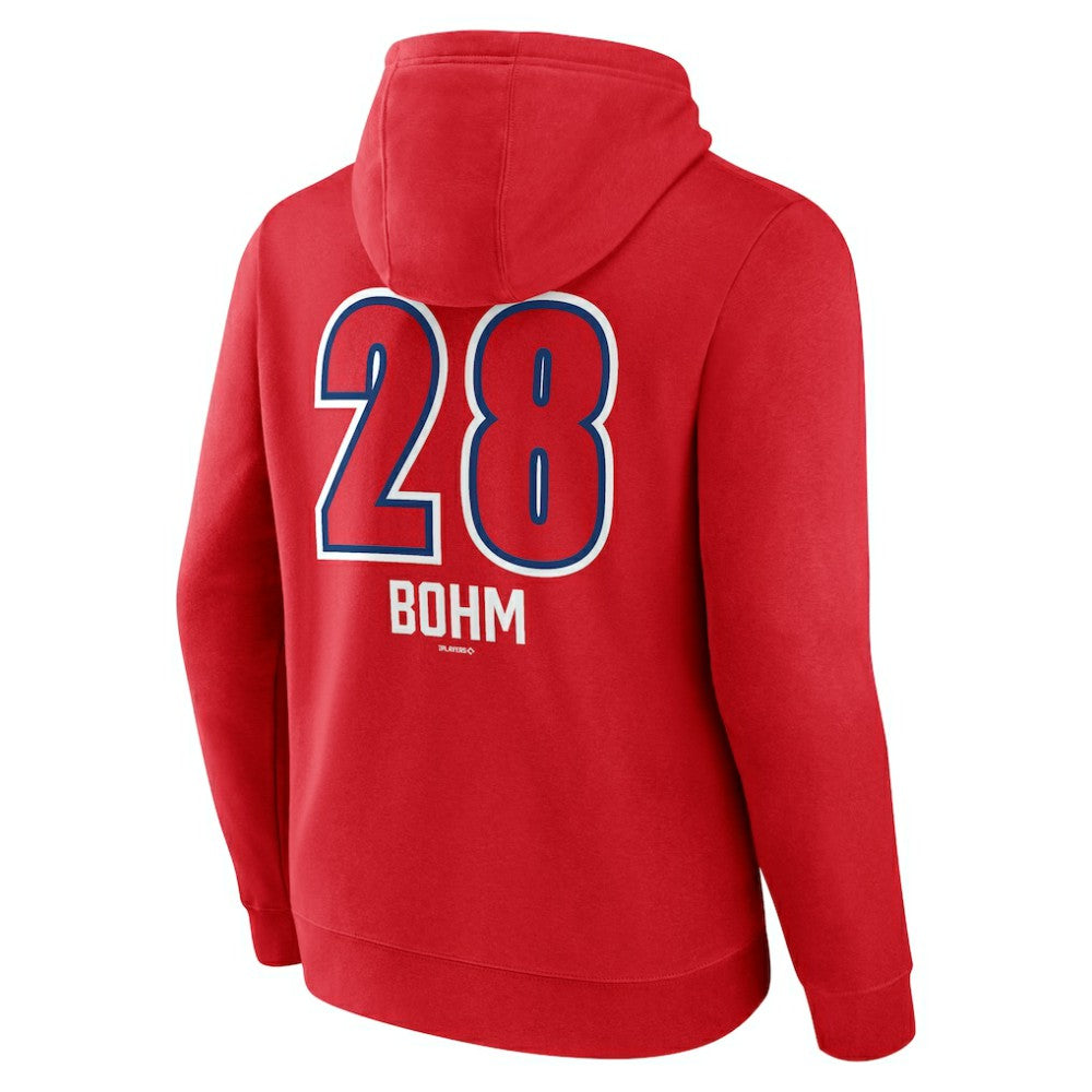 Alec Bohm Philadelphia Phillies Fastball Player Name & Number Pullover Hoodie On Sale