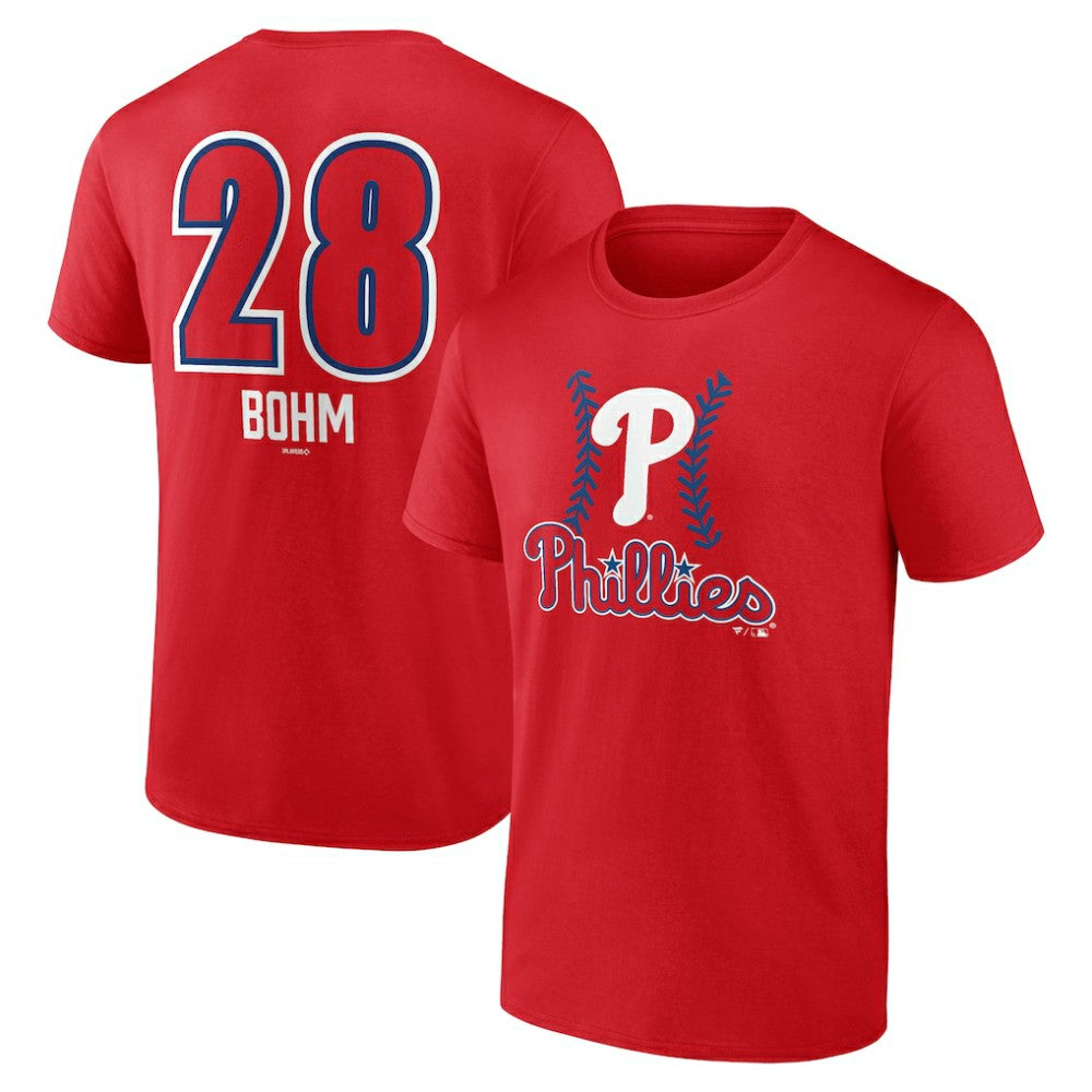 Alec Bohm Philadelphia Phillies Fastball Player Name & Number T-Shirt Lifestyle