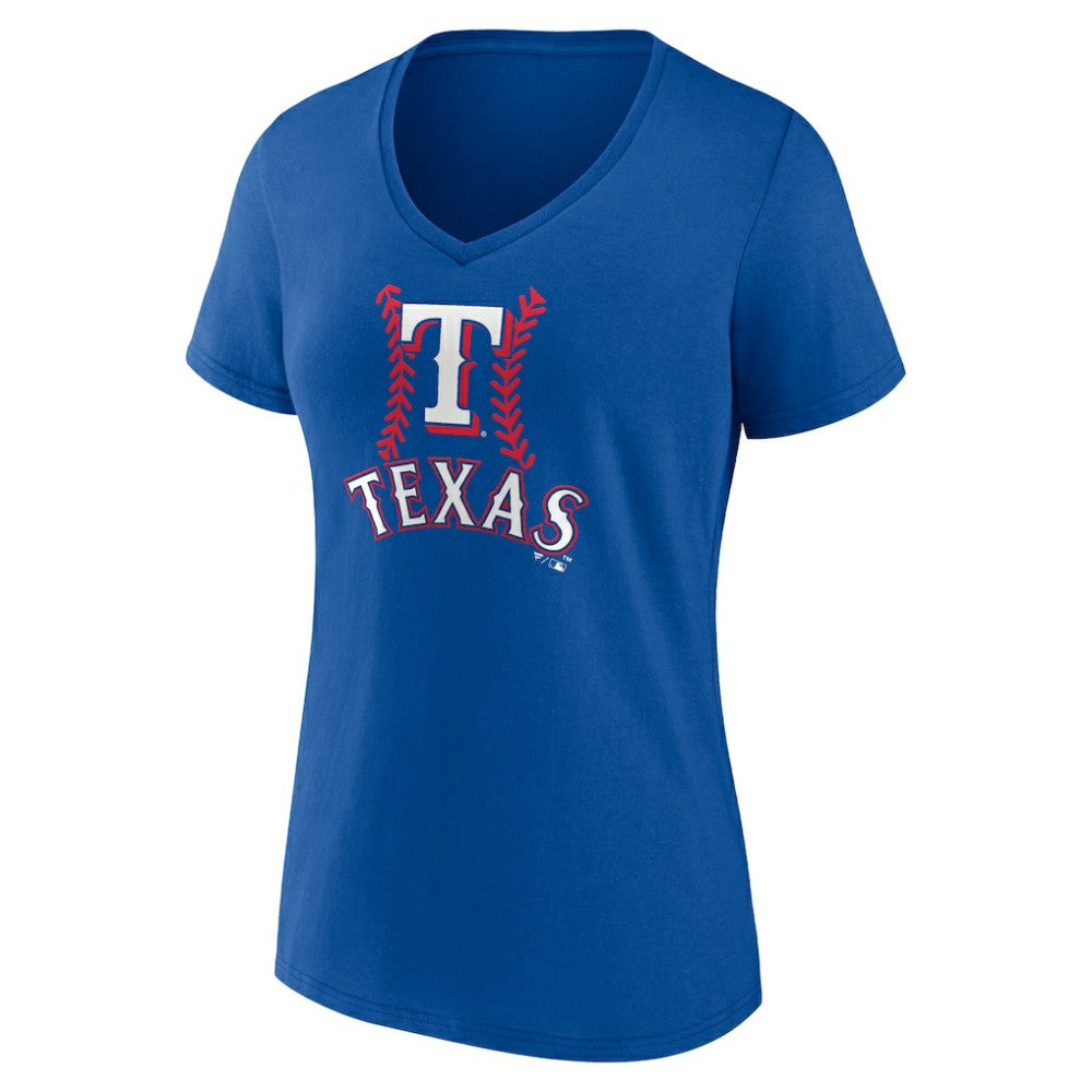 Evan Carter Texas Rangers Women's Fastball Player Name & Number V-Neck T-Shirt Near Me